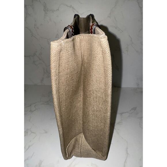 Chloe Woody Medium Linen Tote Bag - Excellent Condition - Picture 2 of 4